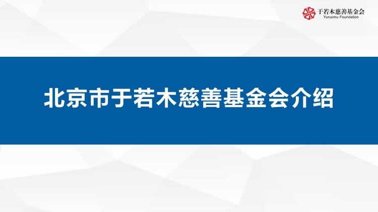 北京市于若木慈善基金会介绍